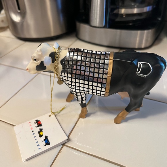 Vintage Disco Cow #9134 Cow Parade Westland 2001 - Picture 3 of 6